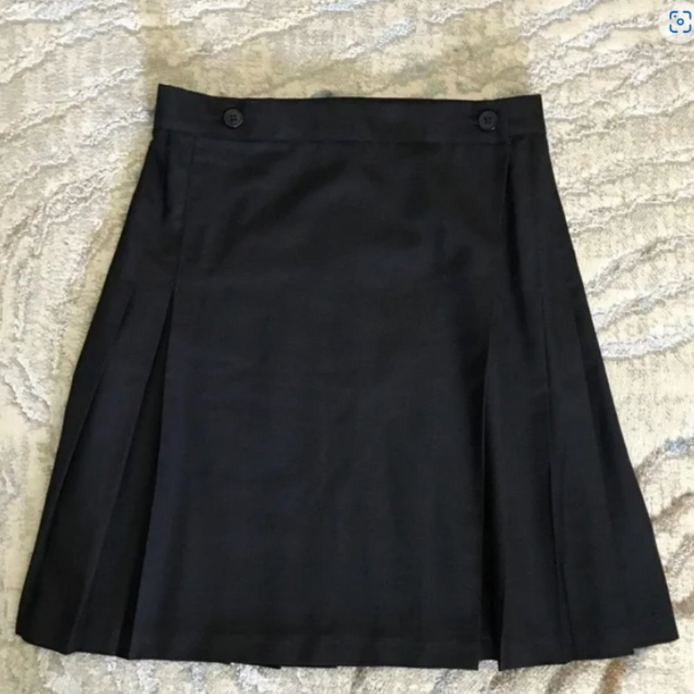 American Apparel Dark Academia Black Skirt